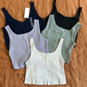| sold | UNIQLO Crop Tanks Bundle